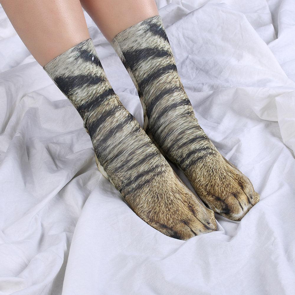 Animal Paw Crew Socks - Vibeknects