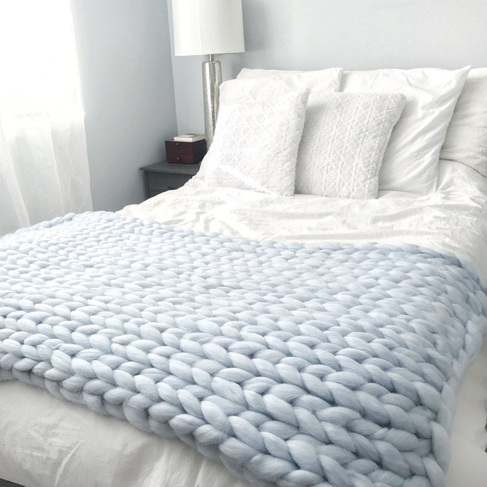 Chunky Knit Blanket - Vibeknects