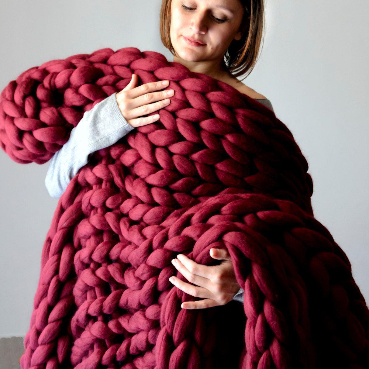 Chunky Knit Blanket - Vibeknects