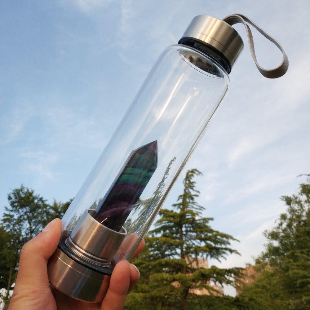 Healing Crystal Water Bottle - Vibeknects