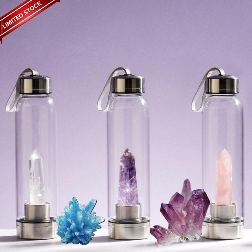 Healing Crystal Water Bottle - Vibeknects