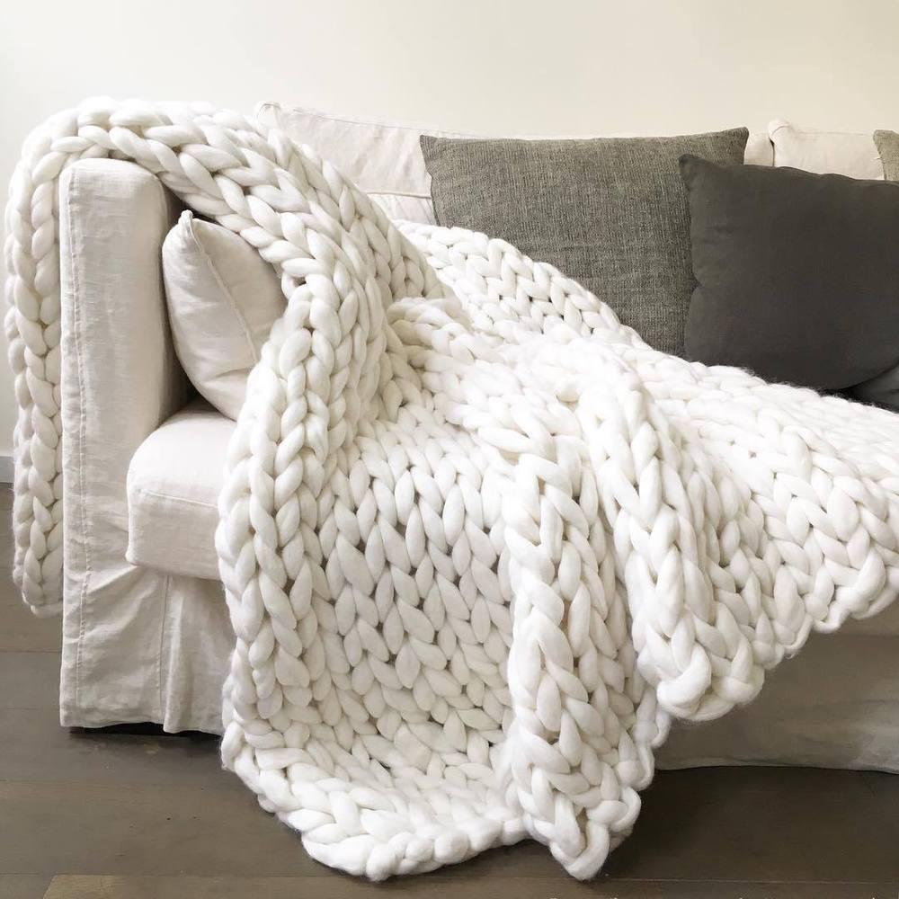 Chunky Knit Blanket - Vibeknects