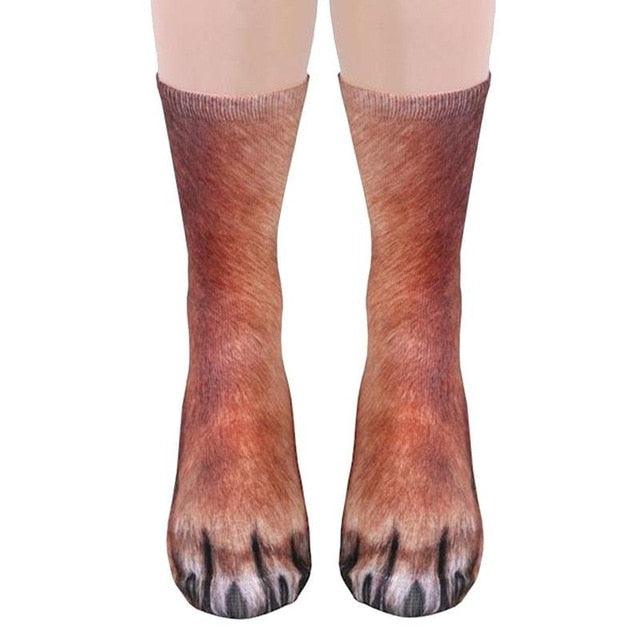 Animal Paw Crew Socks - Vibeknects