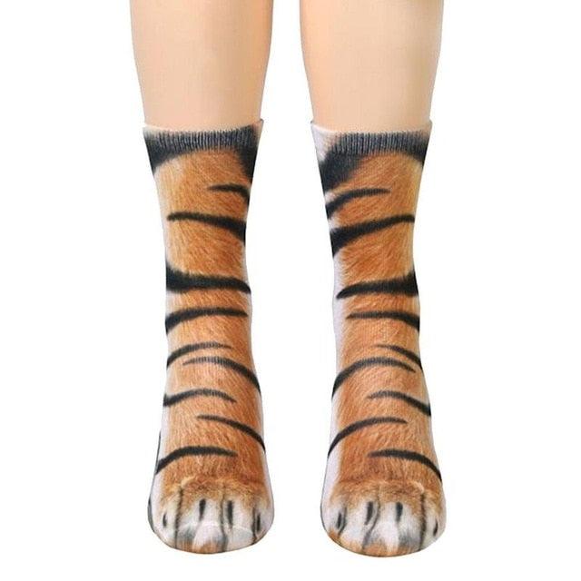 Animal Paw Crew Socks - Vibeknects