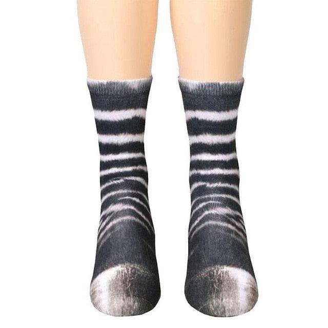 Animal Paw Crew Socks - Vibeknects