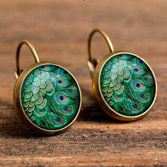 Retro Cabochon Earrings - Vibeknects