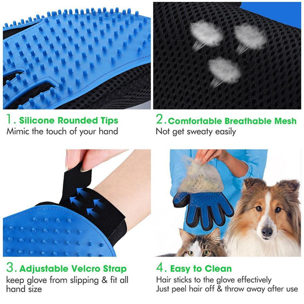 Pet Grooming Gloves - Vibeknects