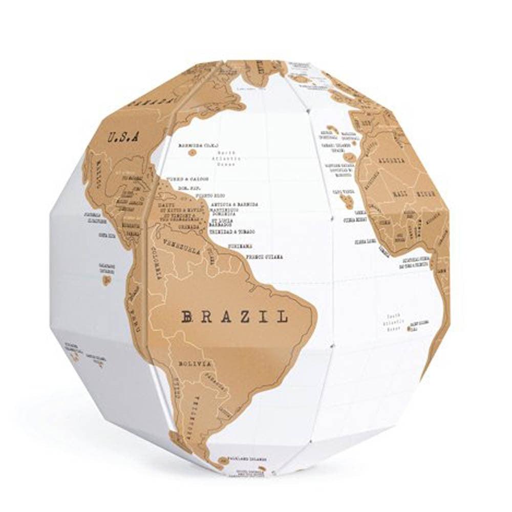 3D Globe Scratch Map - Vibeknects