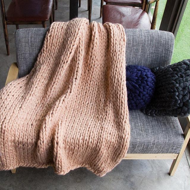 Chunky Knit Blanket - Vibeknects