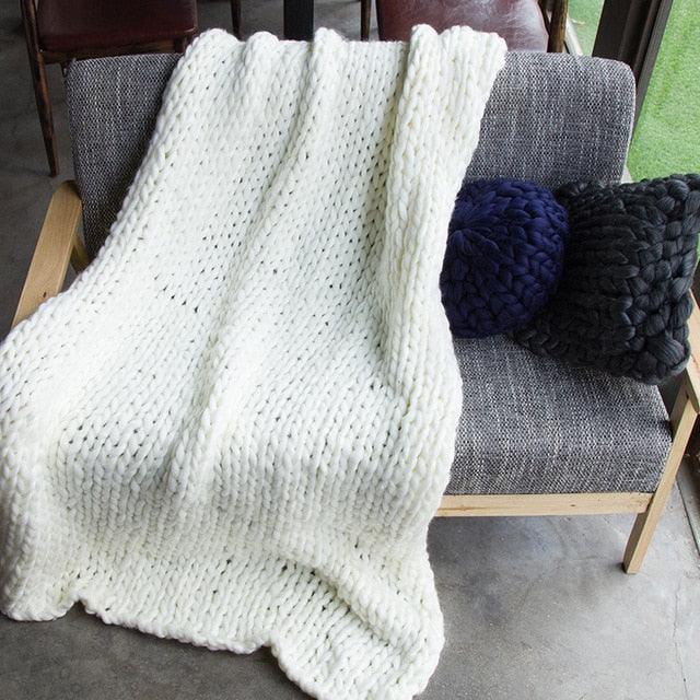 Chunky Knit Blanket - Vibeknects