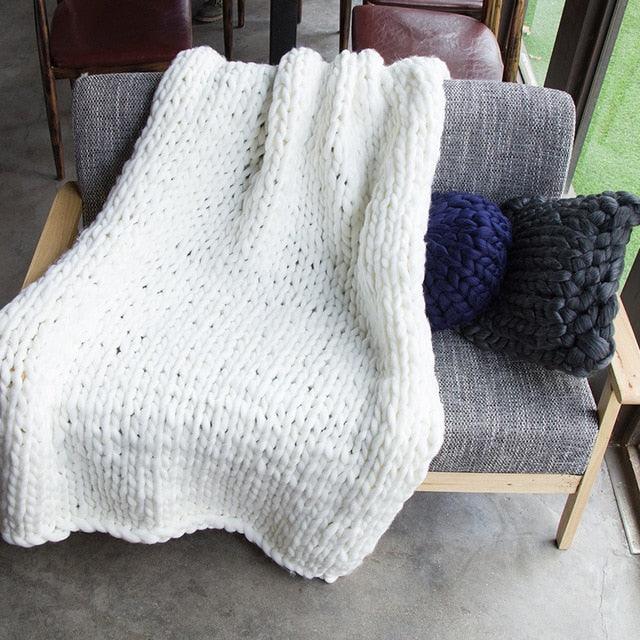 Chunky Knit Blanket - Vibeknects