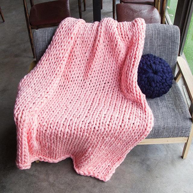 Chunky Knit Blanket - Vibeknects