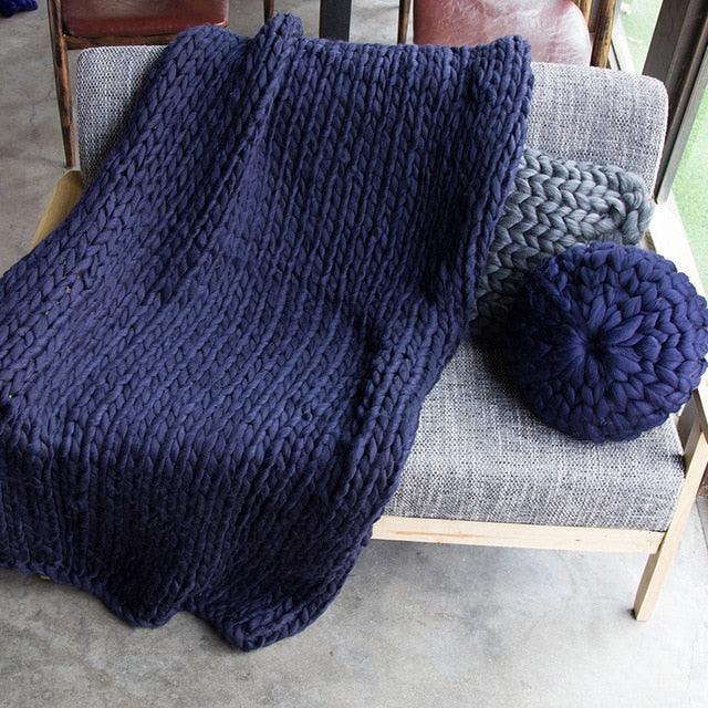 Chunky Knit Blanket - Vibeknects