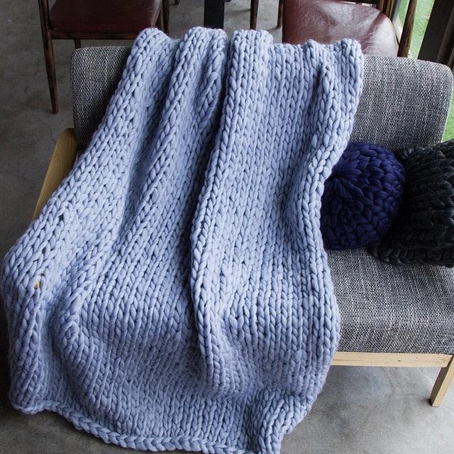 Chunky Knit Blanket - Vibeknects