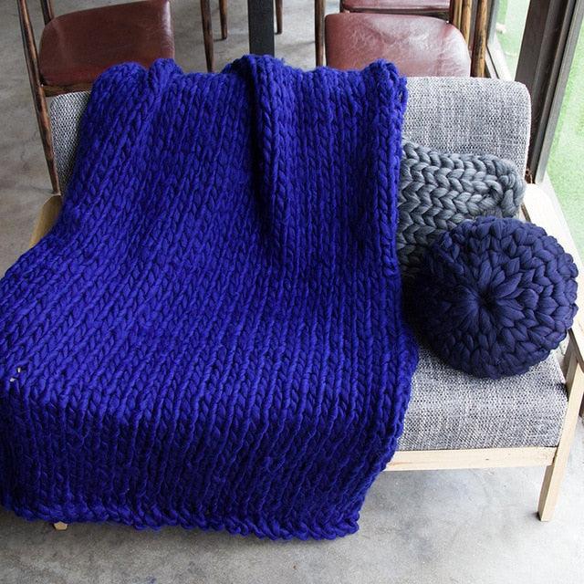 Chunky Knit Blanket - Vibeknects